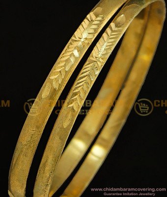 BNG300 - 2.6 Size Original Impon Bangles Natural Colour Daily Wear Plain Panchaloha Bangles Buy Online