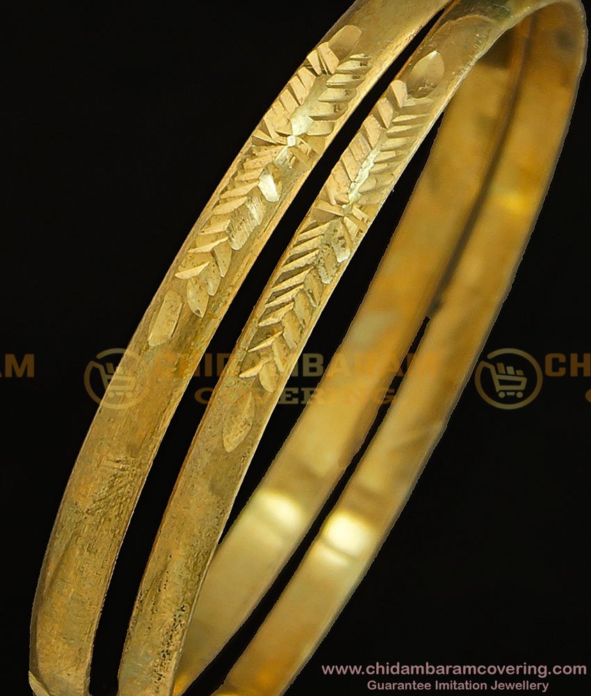 BNG300 - 2.6 Size Original Impon Bangles Natural Colour Daily Wear Plain Panchaloha Bangles Buy Online