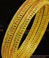 BNG303 - 2.4 Size New One Gram Forming Leaf Design Red and Green Enamel Colour Bangles Designs