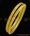BNG306 - 2.4 Size First Quality One Gram Enamel Gold Forming Bangles Thin Daily Wear Bangles Online