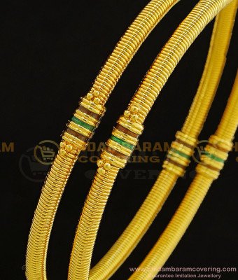 BNG309 - 2.10 Size Latest Daily Wear Bangles Collection Spring Design Enamel Bangles Online