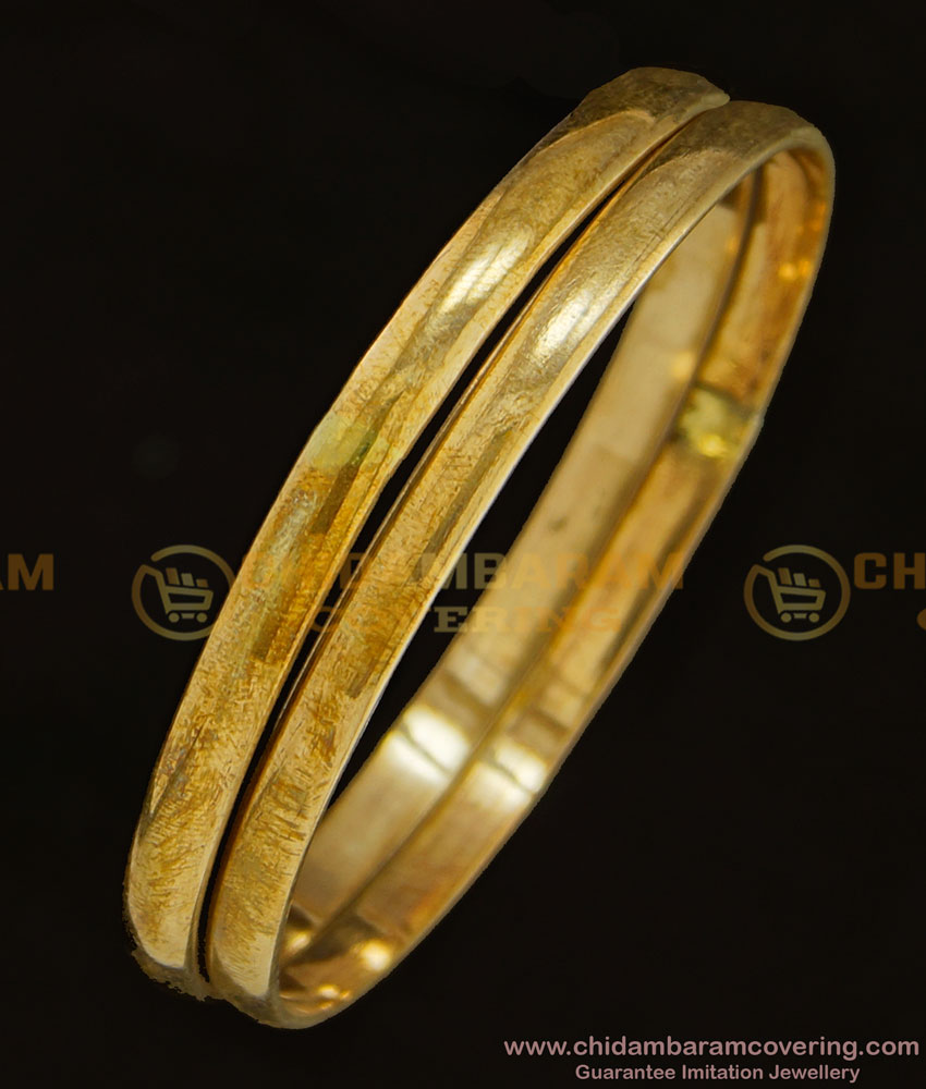BNG320 - 2.8 Size Panchaloha Bangles Plain Daily Wear Impon Bangles Online Shopping
