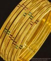 BNG343 - 2.8 Size New Model Enamel Thin Bangles Set Of 8 Bangles Indian Fashion Jewellery