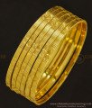 BNG346 - 2.10 Size Women 6 Bangles Set Floral Design Gold Bangles Pattern Indian Wedding Jewellery