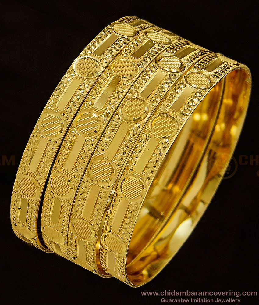 BNG352 - 2.8 Size Bridal Wear Indian Wedding Bangles Set 4 Pieces Imitation Jewellery  