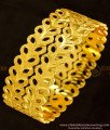 BNG359 - 2.10 Size Beautiful Golden Leaf Design Broad Designer Bangles for Female
