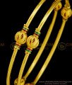 BNG363 - 2.8 Size Latest Design Daily Use Gold Plated Kambi Bangles Set for Women 