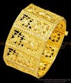 BNG404 -2.6 Size Unique 1 Gram Forming Gold Flower Design Screw Kada Bangle Online