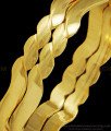 BNG407 - 2.4 Simple Bangles Daily Wear Gold Plated Plain Bangles Imitation Jewellery Buy Online