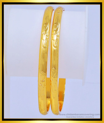 BNG417 - 2.6 Size Trendy One Gram Gold Daily Use Impon Bangles Buy Online Shopping 