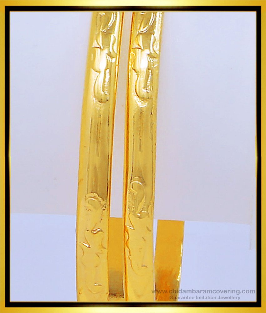 BNG417 - 2.6 Size Trendy One Gram Gold Daily Use Impon Bangles Buy Online Shopping 