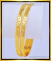 Bng418 - 2.4 Size Original Impon Bangles 1 Gram Gold Daily Wear Plain Bangles Buy Online
