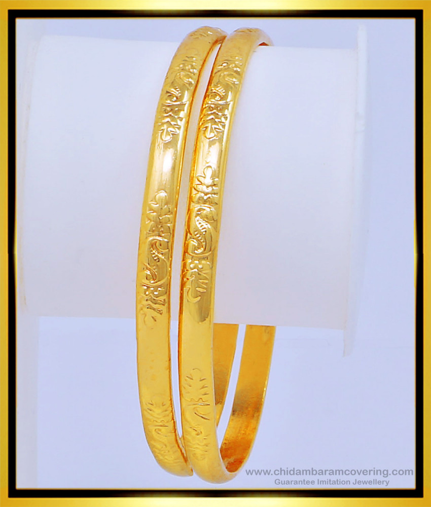 Bng421 - 2.6 Size Beautiful Gold Look Bangles Buy Original Impon Bangles for Women 
