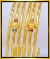 BNG426 - 2.8 Size New Model 3 Line Kambi Valayal Enamel Bangles Design Online