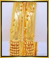 BNG430 - 2.4 Size Beautiful Gold Design 1 Gram Gold Indian Wedding Bangles Set Online 
