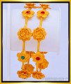 BNG433 -2.8 Size Elegant Flower Design Party Wear Temple Bangles for Women 