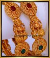 BNG438 -2.8 Size Attractive Nagaes Jewellery Temple Lakshmi Kemp Stone Bridal Bangles Buy Online 