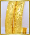 BNG441 - 2.10 Size Real Gold Colour One Gram Gold Forming Bangles Border Bangles for Wedding