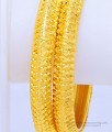 BNG443 - 2.8 Size Indian Wedding Real Gold Pattern Gold Forming One Gram Gold Bangles Online