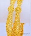 BNG445 - 2.6 Size Beautiful Real Gold Pattern Plain Flower Design Gold Forming Bangles for Women 