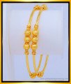 BNG480 - 2.8 Size Simple Light Weight Daily Use Office Wear Thin Gold Bangles Design Online 