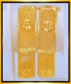 BNG483 - 2.8 Size Beautiful Bridal Gold Look Designer Screw Bangle Design for Wedding 