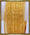 BNG485 - 2.8 Size South Indian Imitation Jewellery 12 Pieces Thin Bangles Set for Wedding 