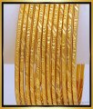 BNG489 - 2.8 Size South Indian Thin Bangles 12 Pcs Set Imitation Bangles for Daily Use 