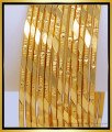BNG492 - 2.4 Size New Shiny Gold Look Bridal Wear 12 Pcs Indian Wedding Bangles Online 