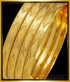 BNG506 - 2.6 Size Fancy Gold Bangles Design Daily Wear Diamond Cut Set Of 4 Pieces Bangles