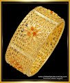 BNG516 -2.6 Size Elegant Flower Design Broad Bangle One Gram Gold Kada Bangle for Women 