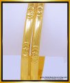 BNG529 - 2.6 Size Daily Use Impon Bangles Plain Gold Design 1 Gram Gold Impon Bangles 