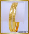 BNG534 - 2.6 Size Beautiful Flower Design One Gram Gold Original Impon Bangles