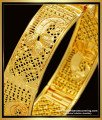 BNG541 -2.10 Size One Gram Gold Plated Peacock Design Screw Type Kada Bangle for Women 