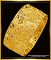 BNG543 -2.6 Size Grand Look Gold Bangles Design Gold Plated Single Kada Wedding Bangles