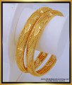 BNG546 - 2.8 Size One Gram Gold Bridal Wear Gold Bangles Design Buy Online