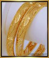 BNG546 - 2.8 Size One Gram Gold Bridal Wear Gold Bangles Design Buy Online