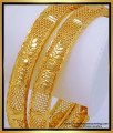 BNG549 - 2.6 Size New Model Net Pattern Flower Model 1 Gram Gold Bangles for Women