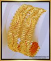 BNG552 - 2.4 Size Beautiful Gold Plated Bridal Wear Bangles Gold Kada Design for Ladies