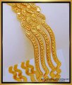 Bng569 - 2.6 Size One Gram Gold Light Weight Daily Wear Curvy Shape Bangles Set 