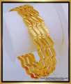 Bng571 - 2.8 Size New Model 1 Gram Gold Zig Zag Bangles Design Light Weight Daily Use Bangles Set