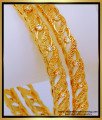 BNG573 - 2.4 Size Latest White Stone Bangles One Gram Gold Bangles Online Shopping