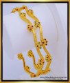 BNG575 - 2.10 Size New Model One Gram Gold Ruby Emerald Stone Bangles Design for Women 
