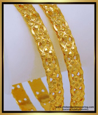 BNG583 - 2.10 Size Latest Bangles Design Gold Plated Guaranteed Artificial Bangles for Daily Use