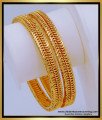 BNG591 - 2.6 Size South Indian Jewellery Gold Plated New Model Strong Bangles Design Online