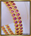 BNG600 - 2.8 Size Rich Look Gold Design Ruby Pink Stone Shiny Bangles for Women 