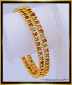 Bng602 - 2.6 Size Trendy Ruby Emerald Designer Bangles Ruby Emerald Stone Bangles for Women