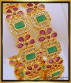 BNG614 - 2.6 Size Latest Stone Bangles Design First Quality One Gram Gold Ruby Emerald Wedding Bangles