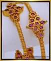 Bng619 -2.6 Size Premium Quality New Pattern Kemp Ruby Stone Antique Bangles Design Online