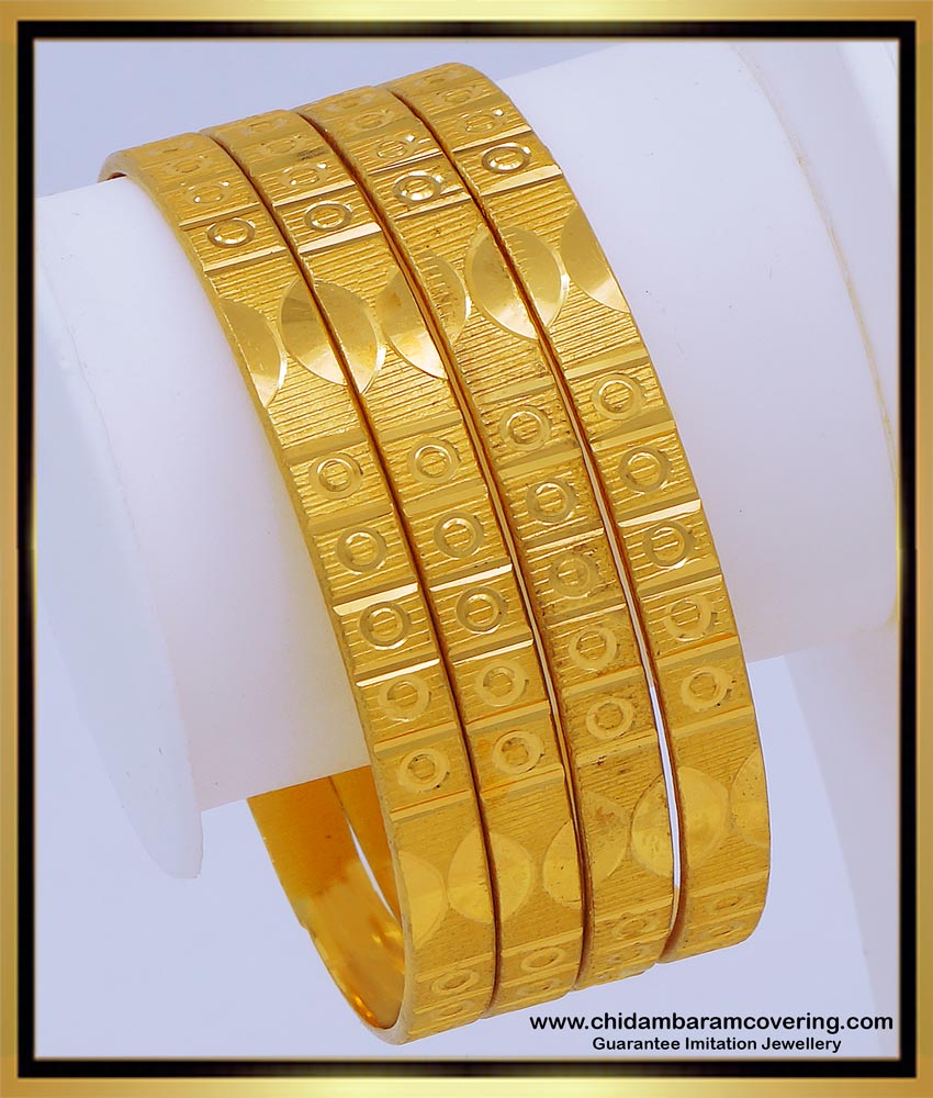 BNG629 - 2.6 Size Latest Bangles Design Gold Plated Imitation Bangles Buy Online